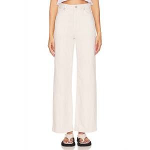 NEW ABRAND JEANS 94 high & wide leg denim jeans in milk